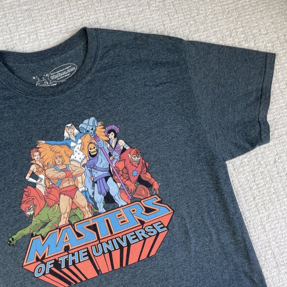 Masters of the Universe T-Shirt Men's Gray Short Sleeve Big Logo Graphic M - Picture 2 of 15